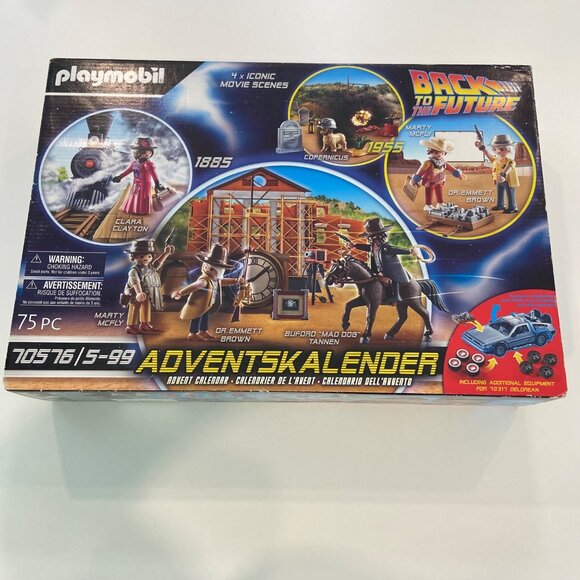 Playmobil Back To The Future Adventskalender 70576  75 Pieces  Marty McFly Emmet - Picture 1 of 16